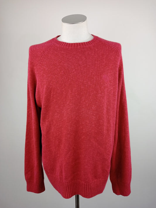 TIMBERLAND MAGLIONE COTONE COTTON UOMO L MAN SWEATER CASUAL VINTAGE ITALY