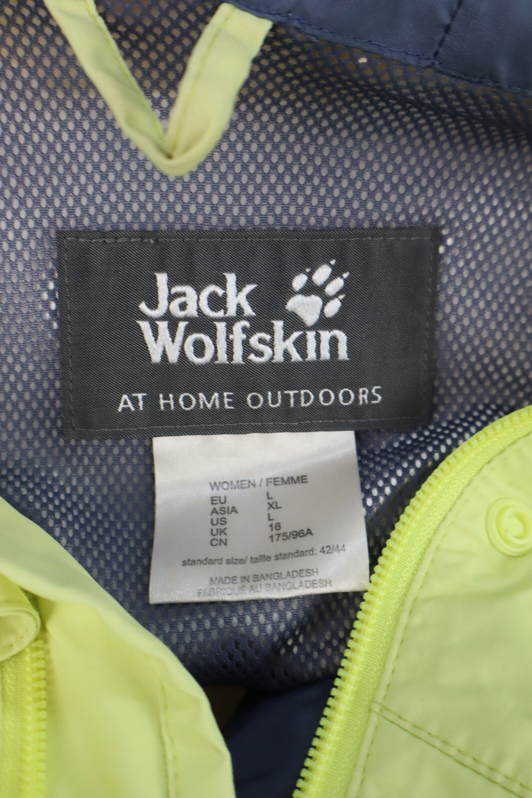 JACK WOLFSKIN GIUBBINO IMPERMEABILE  DONNA TG L WOMAN JACKET CASUAL VINTAGE