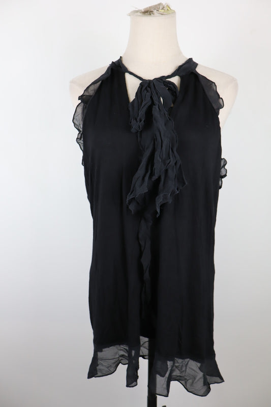 MARCIANO MAGLIA SMANICATA TOP DONNA TG L WOMAN SHIRT CASUAL VINTAGE VELATO