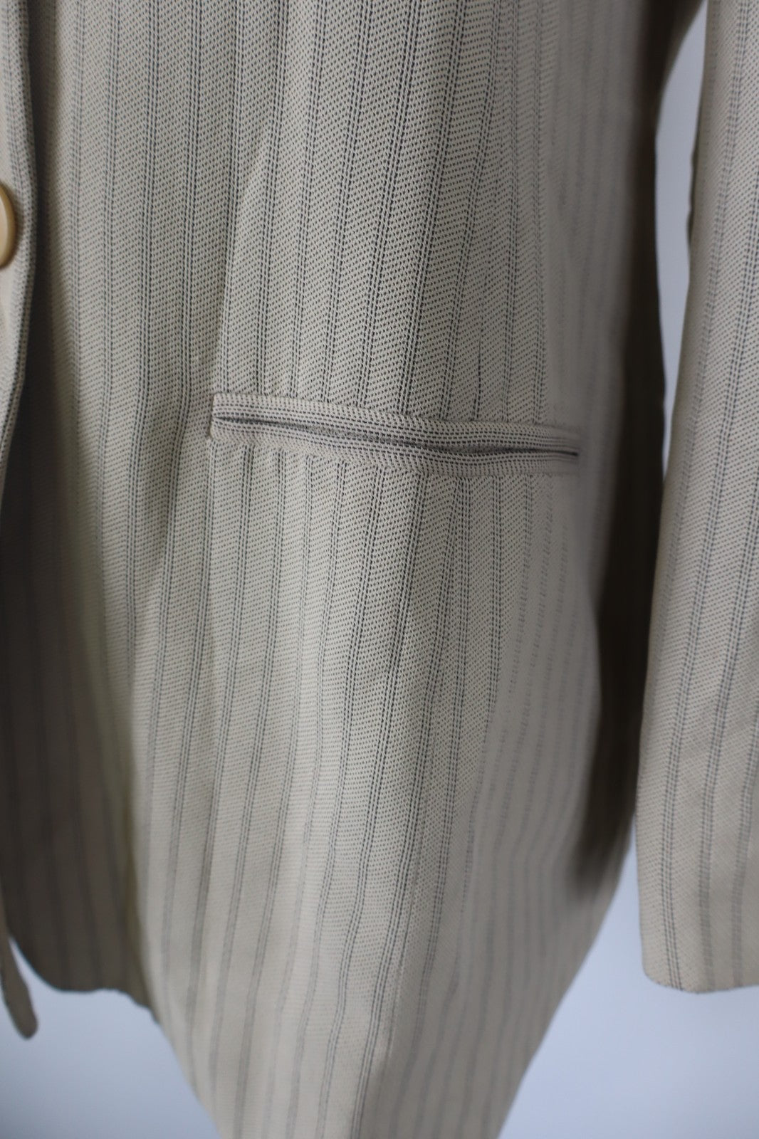 MAX MARA GIACCA BLAZER DONNA Tg 42 WOMAN VINTAGE JACKET COTONE LINO