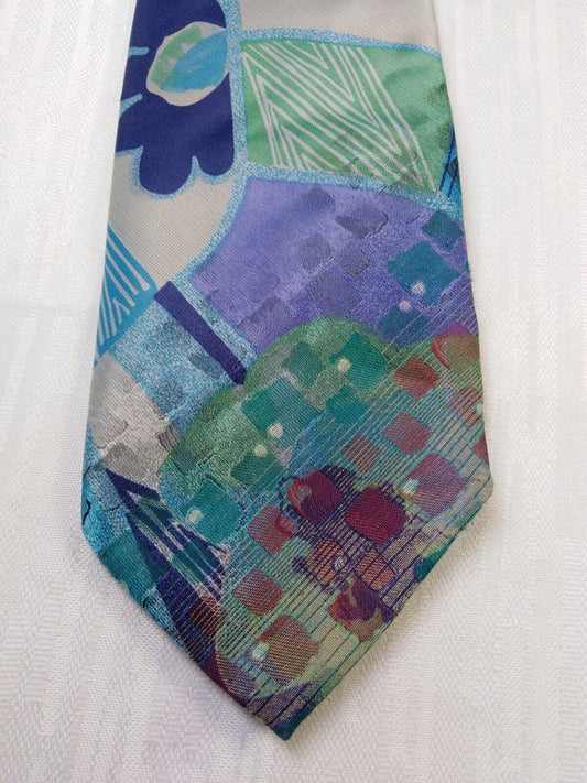 BASILE 100% SETA SILK TIE CRAVATTA NECKTIE ITALY VINTAGE