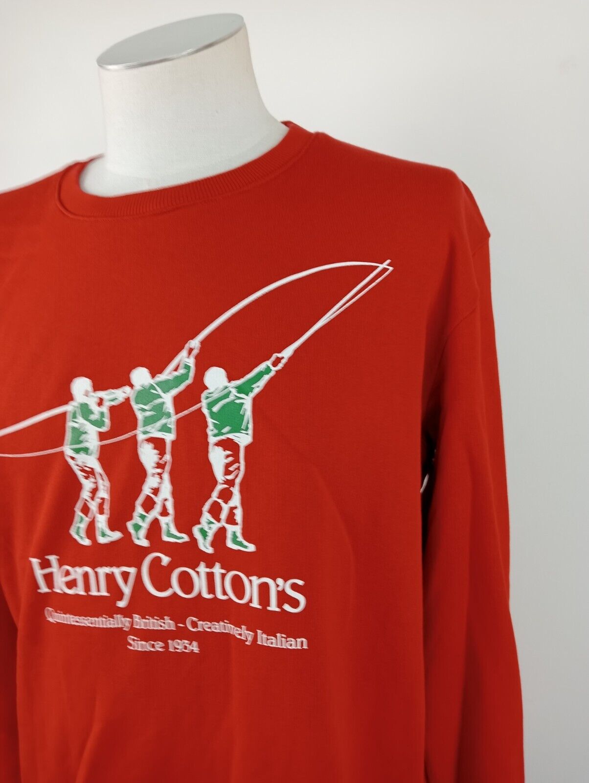 HENRY COTTON'S FELPA UOMO MAGLIA 2XL COTONE MAN SPORT SWEATSHIRT VINTAGE CASUAL