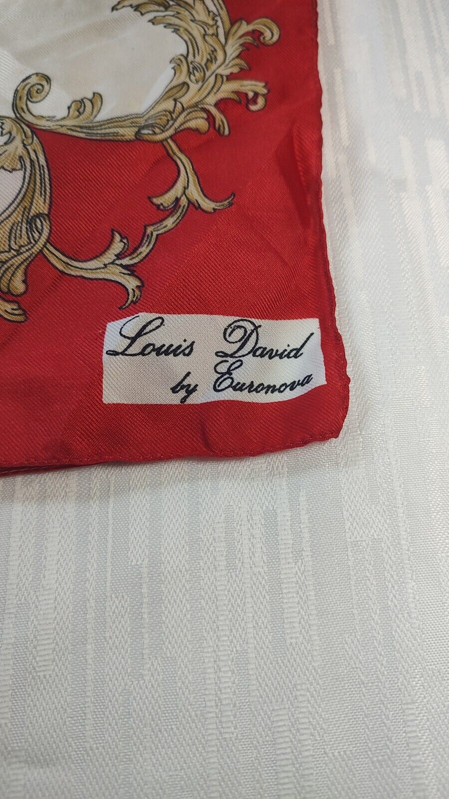 LOUIS DAVID EURONOVA FOULARD 100% SILK SETA SCARVES SCARF SQUARE MADE IN ITALY