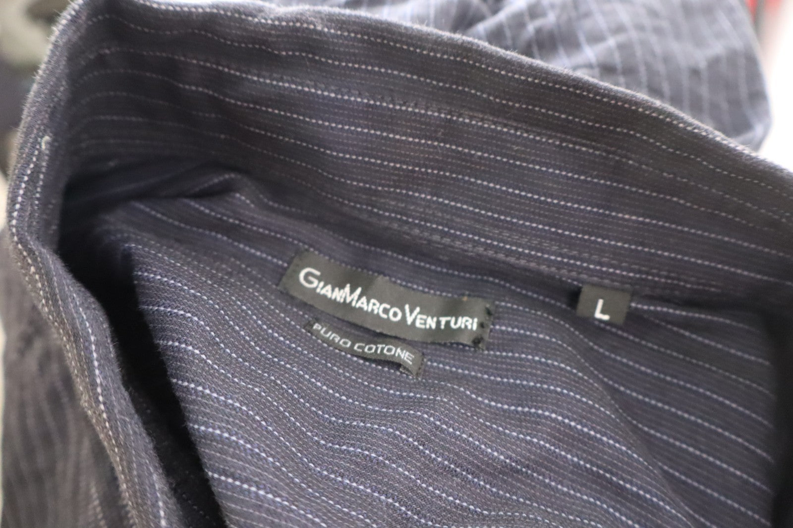 GIANMARCO VENTURI CAMICIA UOMO COTONE TG. L MAN CASUAL VINTAGE SHIRT COTTON