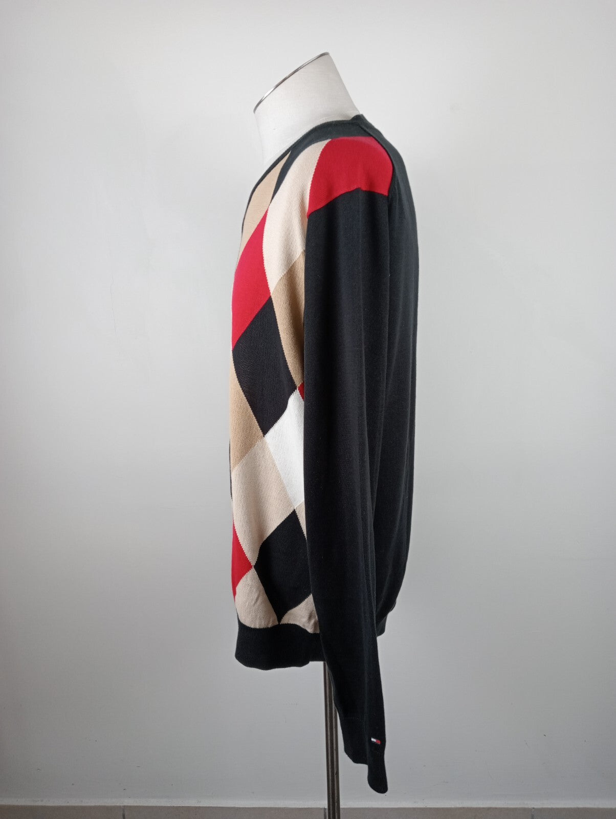 TOMMY HILFIGER MAGLIONE COTONE COTTON UOMO TG XL MAN SWEATER CASUAL VINTAGE