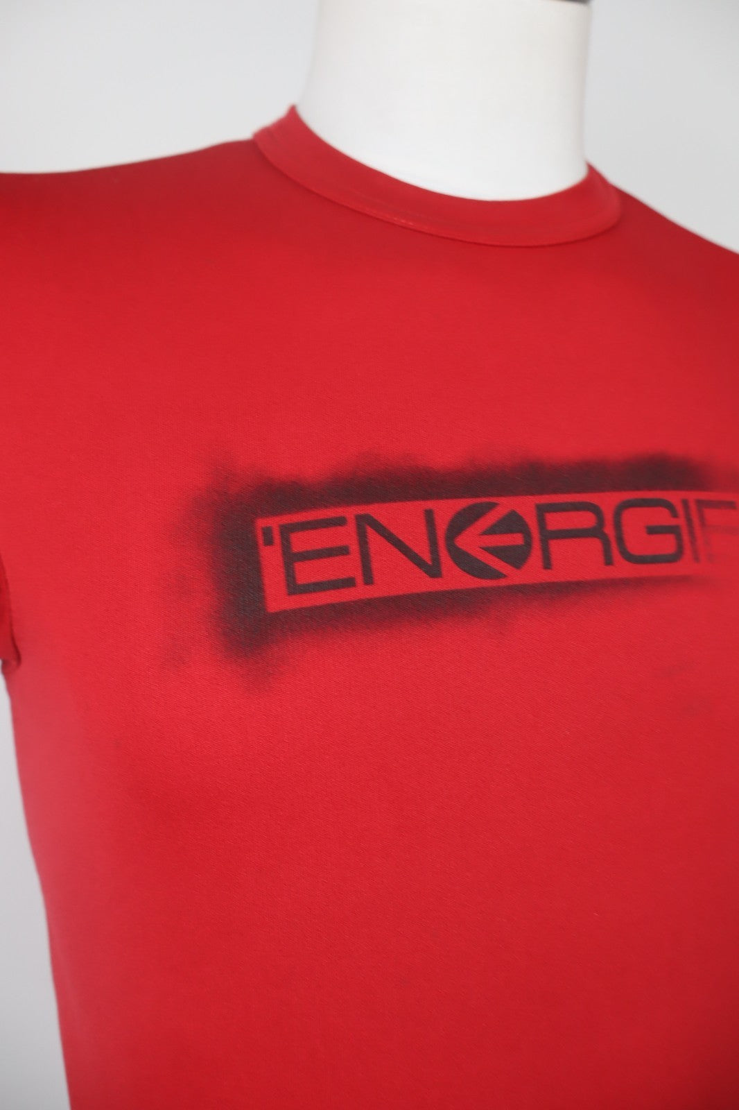 ENERGIE JEANS X-PERIENCE MAGLIA UOMO TG. M MAN T-SHIRT CASUAL VINTAGE LOGO ROSSO