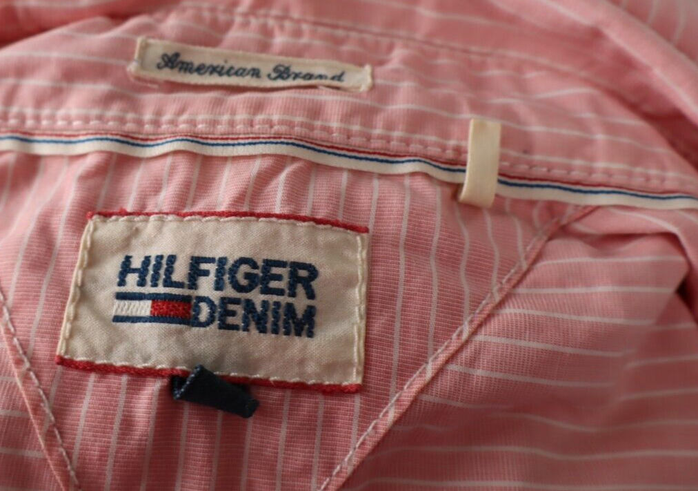 TOMMY HILFIGER DENIM CAMICIA UOMO COTONE TG M MAN CASUAL VINTAGE COTTON SHIRT