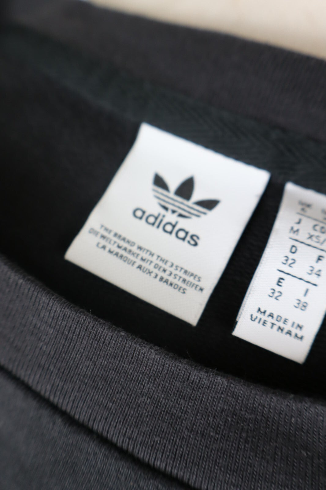 ADIDAS MAGLIA DONNA TG. 38 WOMAN CASUAL VINTAGE CROP TOP T-SHIRT COTONE
