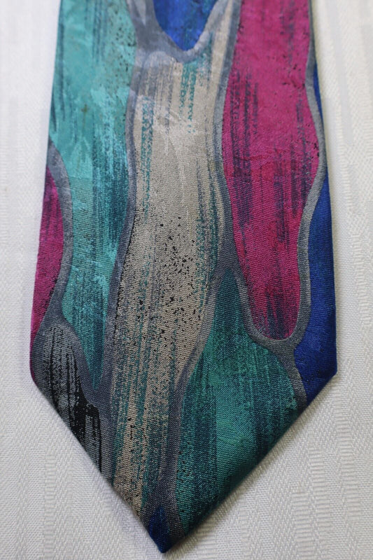 TINO COSMA 100%  SILK TIE SETA CRAVATTA NECKTIE MADE IN ITALY