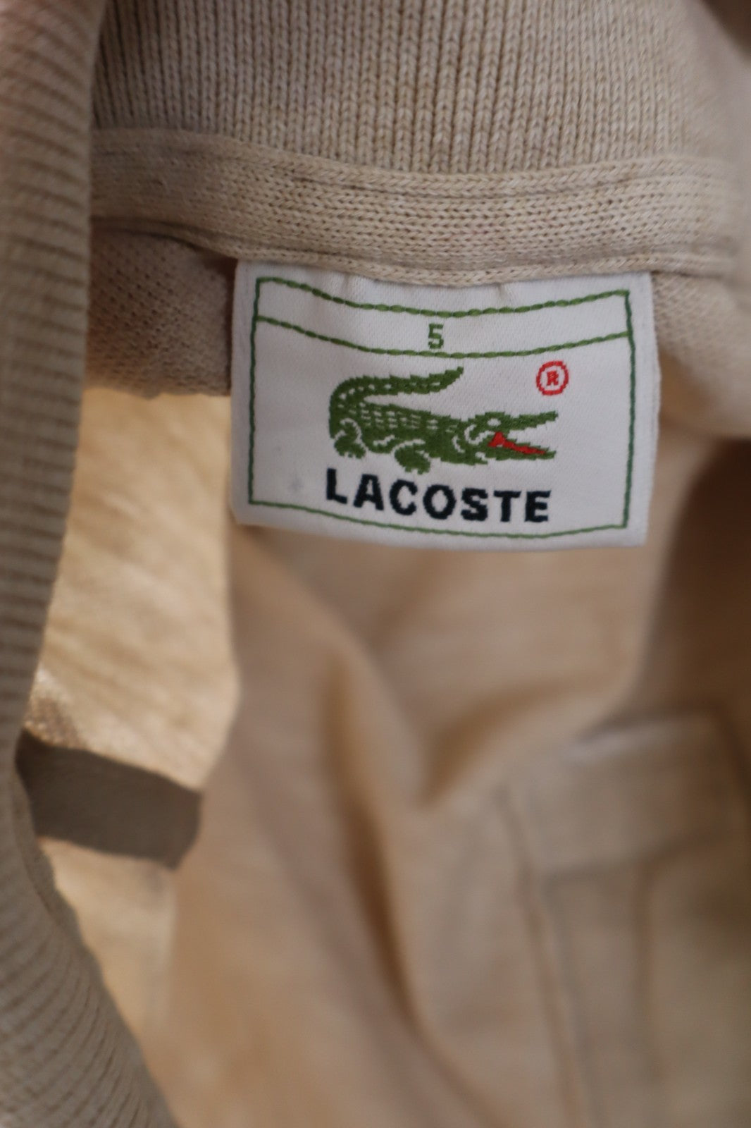 LACOSTE POLO MAGLIA UOMO COTONE TG. 5 MAN COTTON T-SHIRT CASUAL VINTAGE LOGO