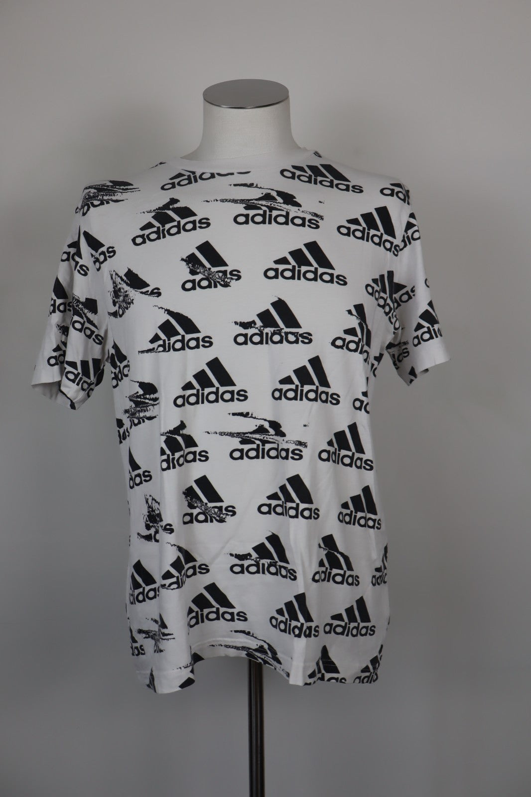 ADIDAS MAGLIA UOMO TG M MAN T-SHIRT CASUAL VINTAGE COTONE COTTON LOGO