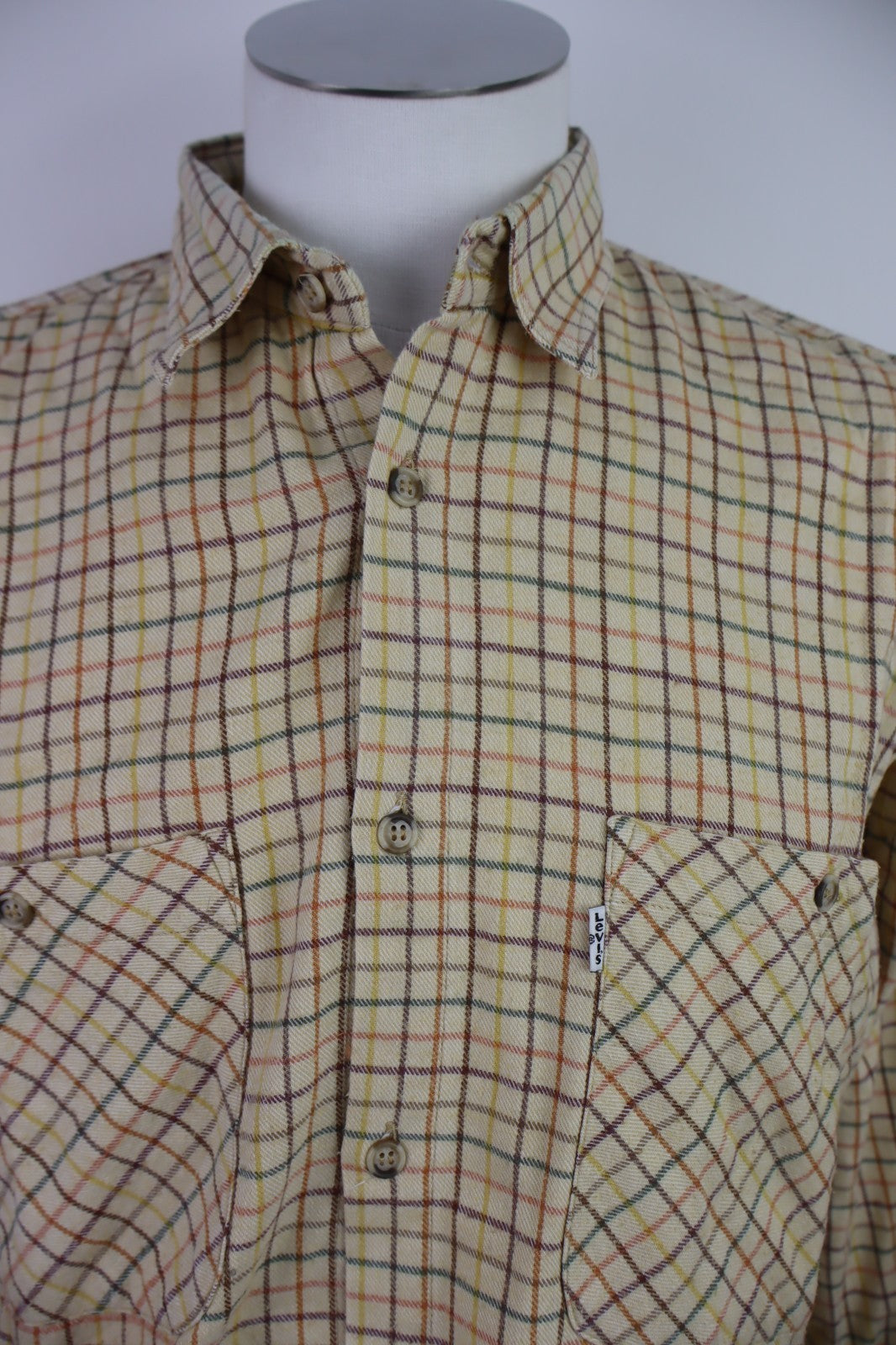 LEVI'S CAMICIA COTONE UOMO TG. L MAN CASUAL VINTAGE SHIRT LOGO COTTON