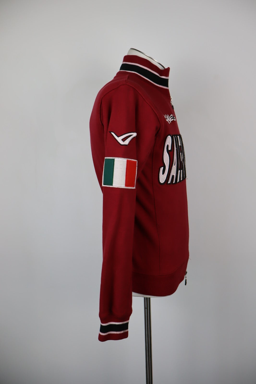LEGEA SALERNITANA FELPA CON ZIP GIACCA SPORT CALCIO  UOMO Tg 2XS  MAN JACKET