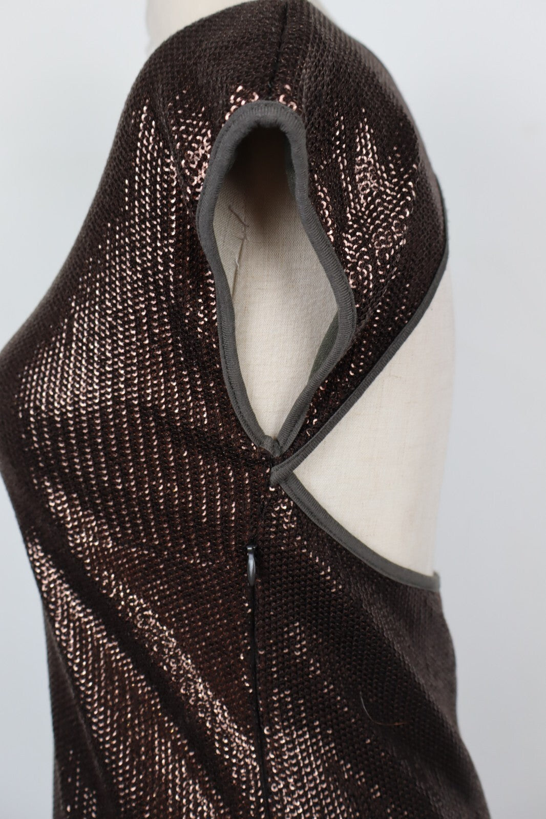 MAX & CO VESTITO ABITO DONNA TG. 44 WOMAN CASUAL VINTAGE DRESS PAILLETTES