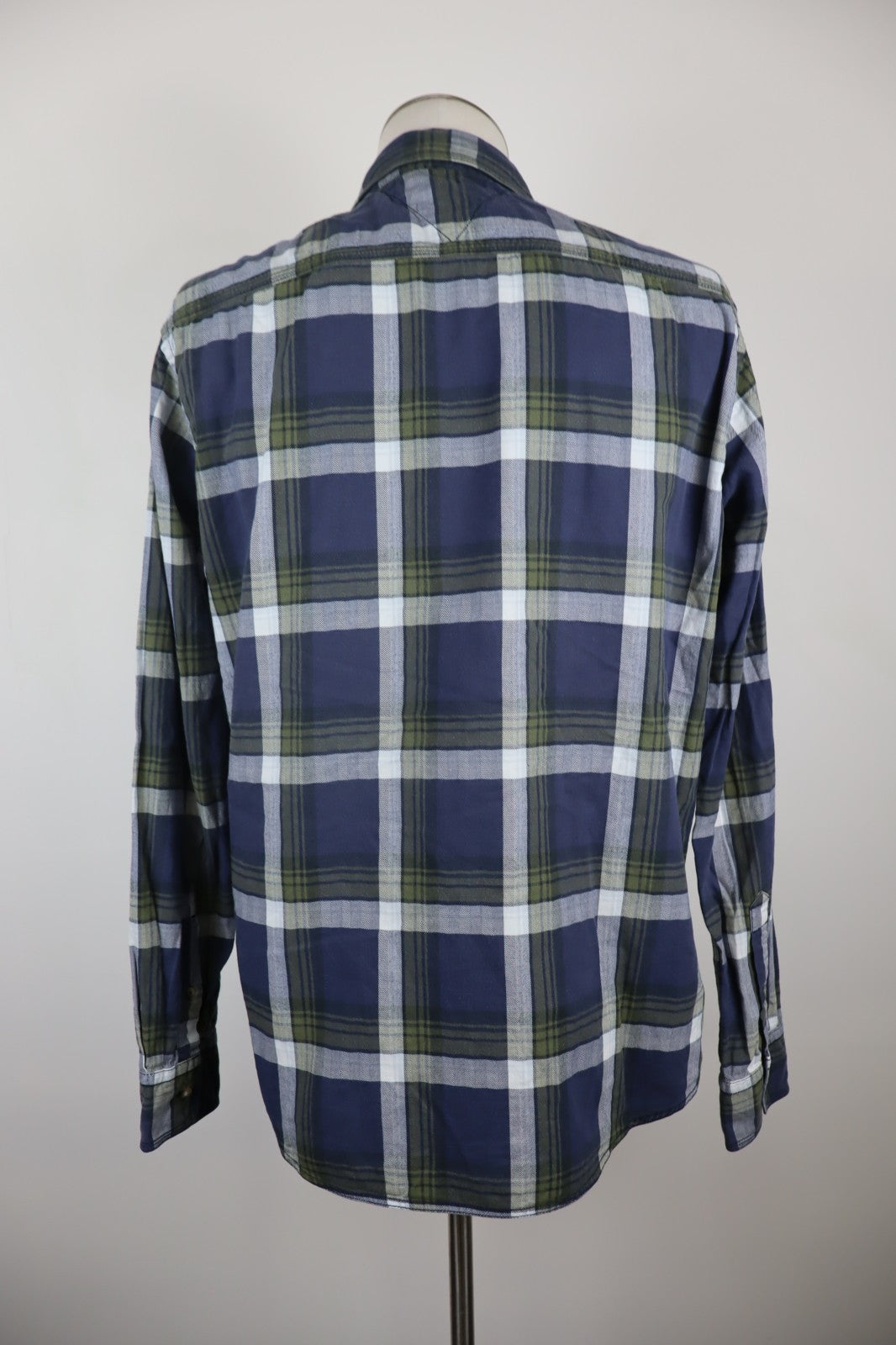 TOMMY HILFIGER CAMICIA MANICA LUNGA UOMO TG. L MAN CASUAL VINTAGE SHIRT COTONE