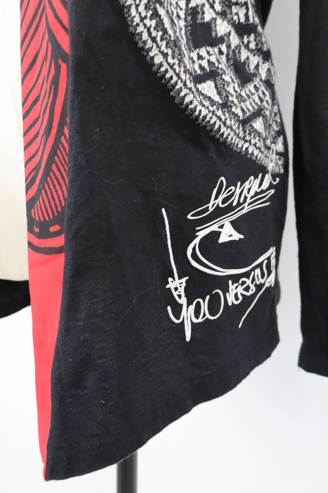 DESIGUAL MAGLIONE CARDIGAN DONNA TG S WOMAN SWEATER VINTAGE CASUAL COTONE