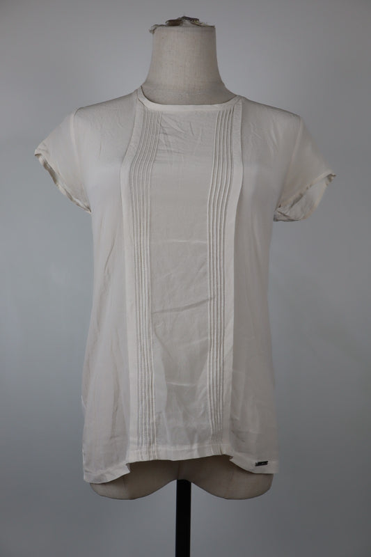 LIU JO MAGLIA DONNA TG. 40 WOMAN CASUAL VINTAGE T-SHIRT TOP SETA SILK