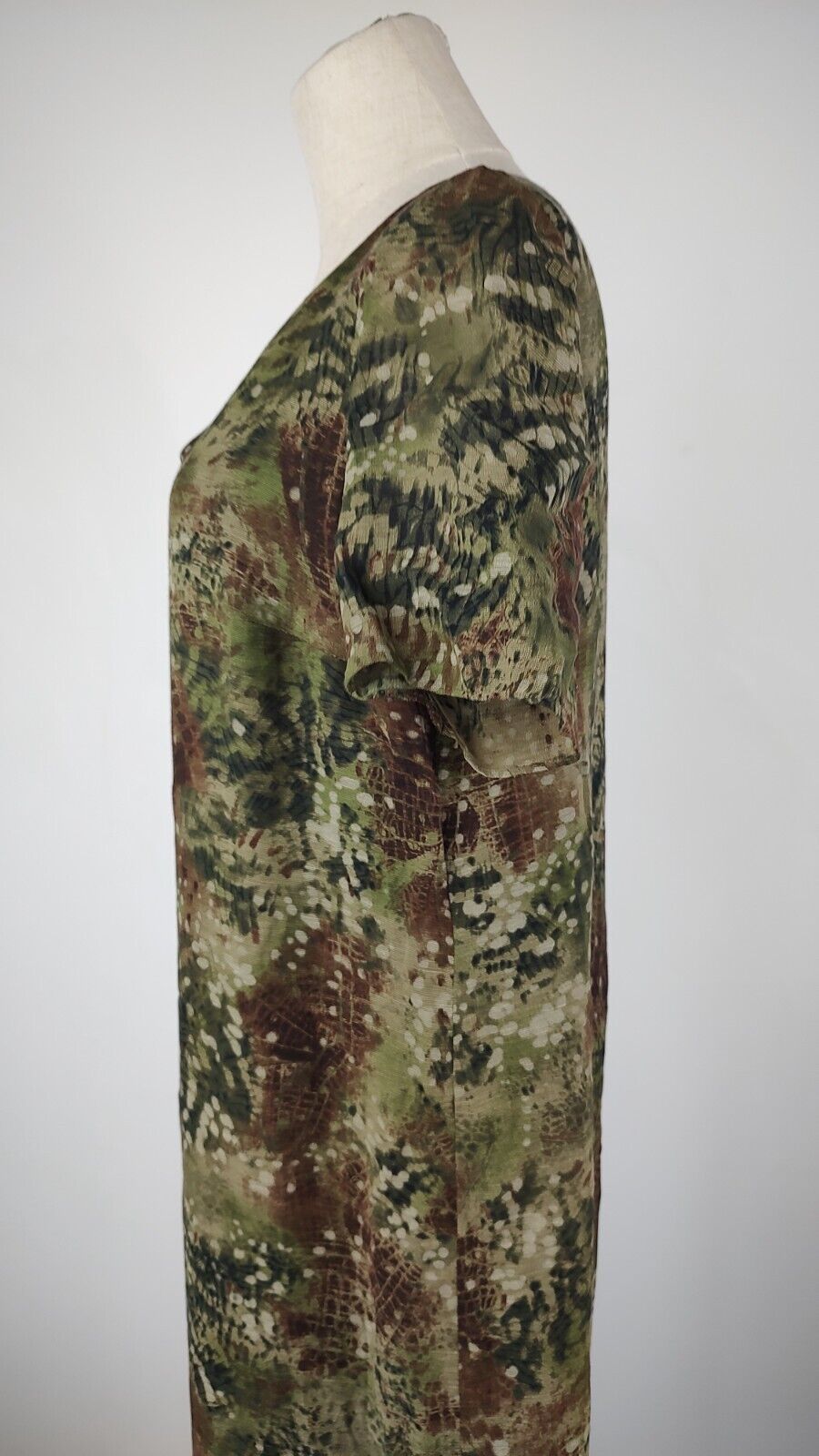 KRIZIA VESTITO DONNA TG. 15  WOMAN CASUAL VINTAGE DRESS LINO