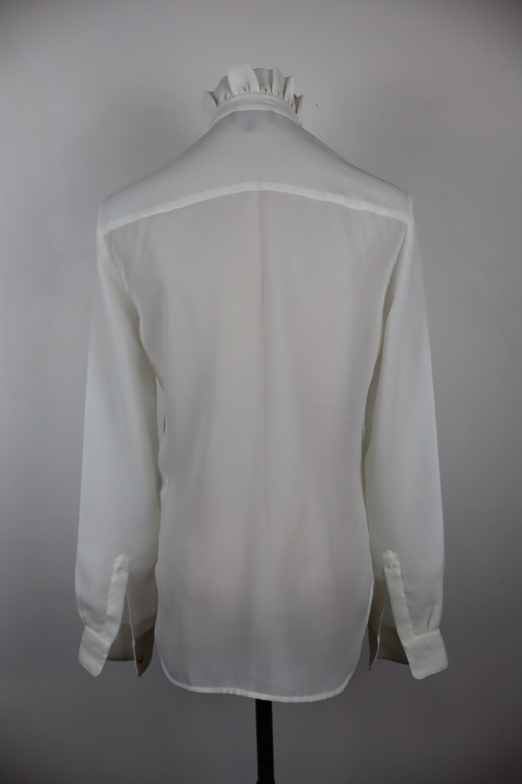 JECKERSON CAMICIA MANICA LUNGA DONNA TG. XS WOMAN SHIRT CASUAL VINTAGE BIANCO