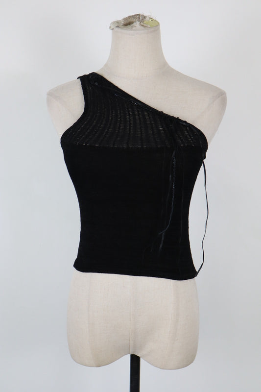 LIU JO MAGLIA DONNA TG. S WOMAN CASUAL VINTAGE T-SHIRT TOP MONOSPALLA