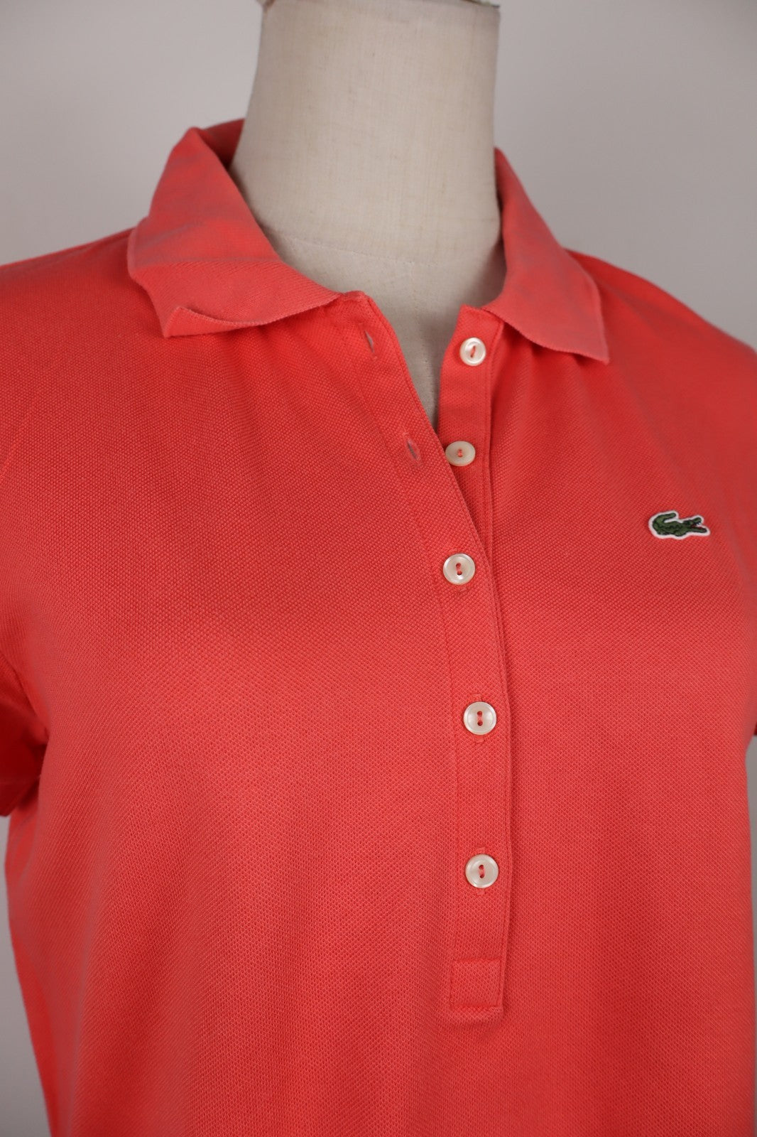 LACOSTE POLO MAGLIA DONNA COTONE TG. 42 WOMAN SHIRT CASUAL VINTAGE COTTON LOGO