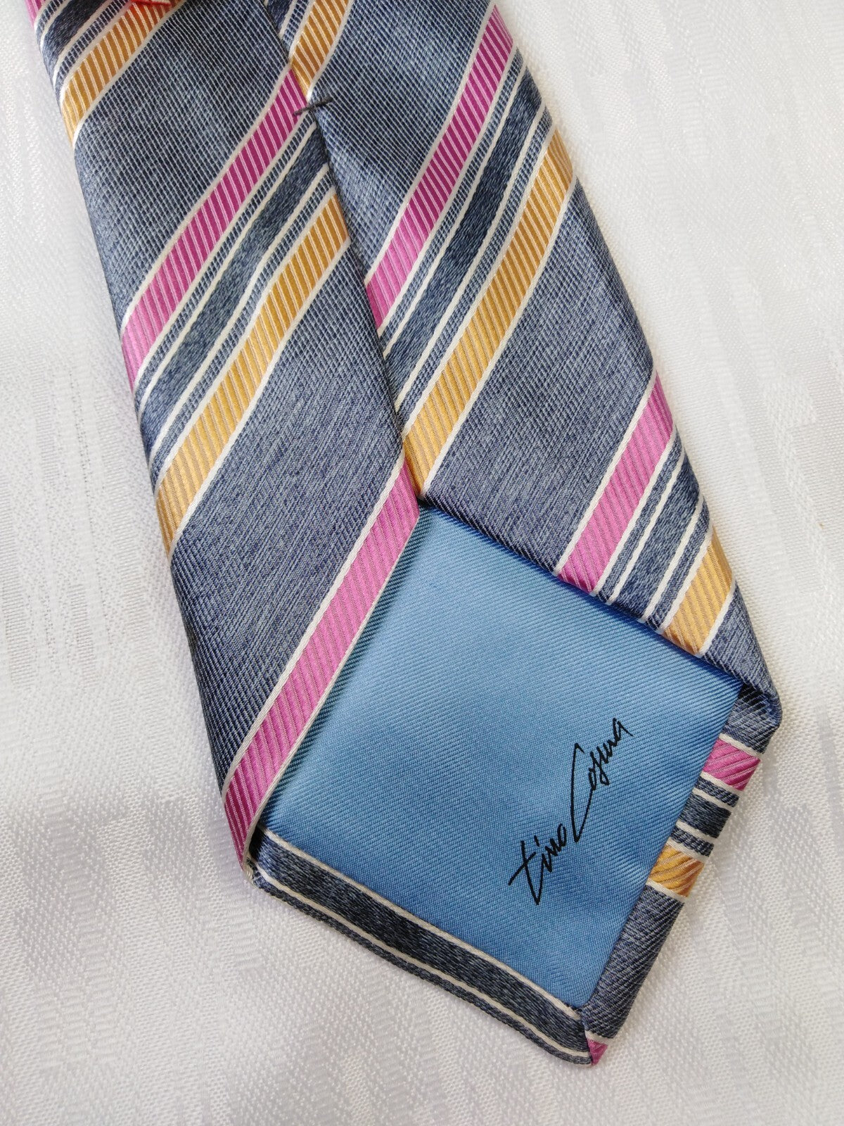 TINO COSMA 100% SETA SILK TIE CRAVATTA NECKTIE ITALY VINTAGE