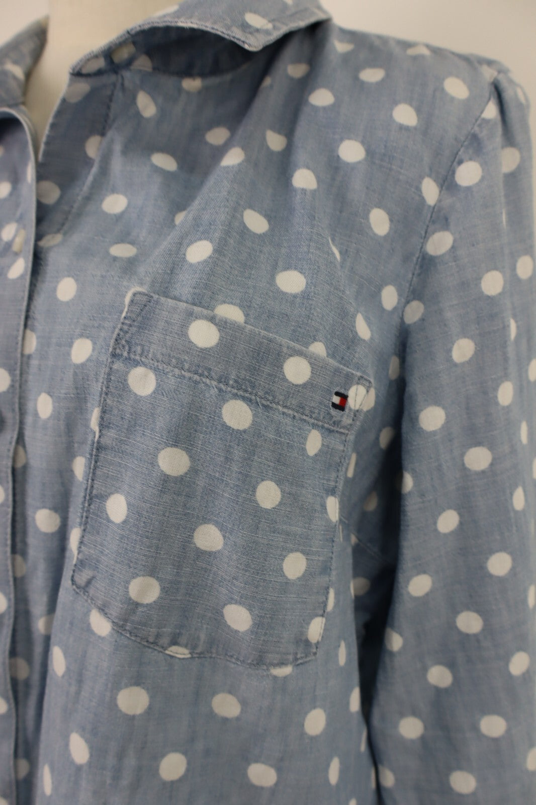 TOMMY HILFIGER CAMICIA DONNA TG. L WOMAN SHIRT CASUAL VINTAGE COTONE COTTON