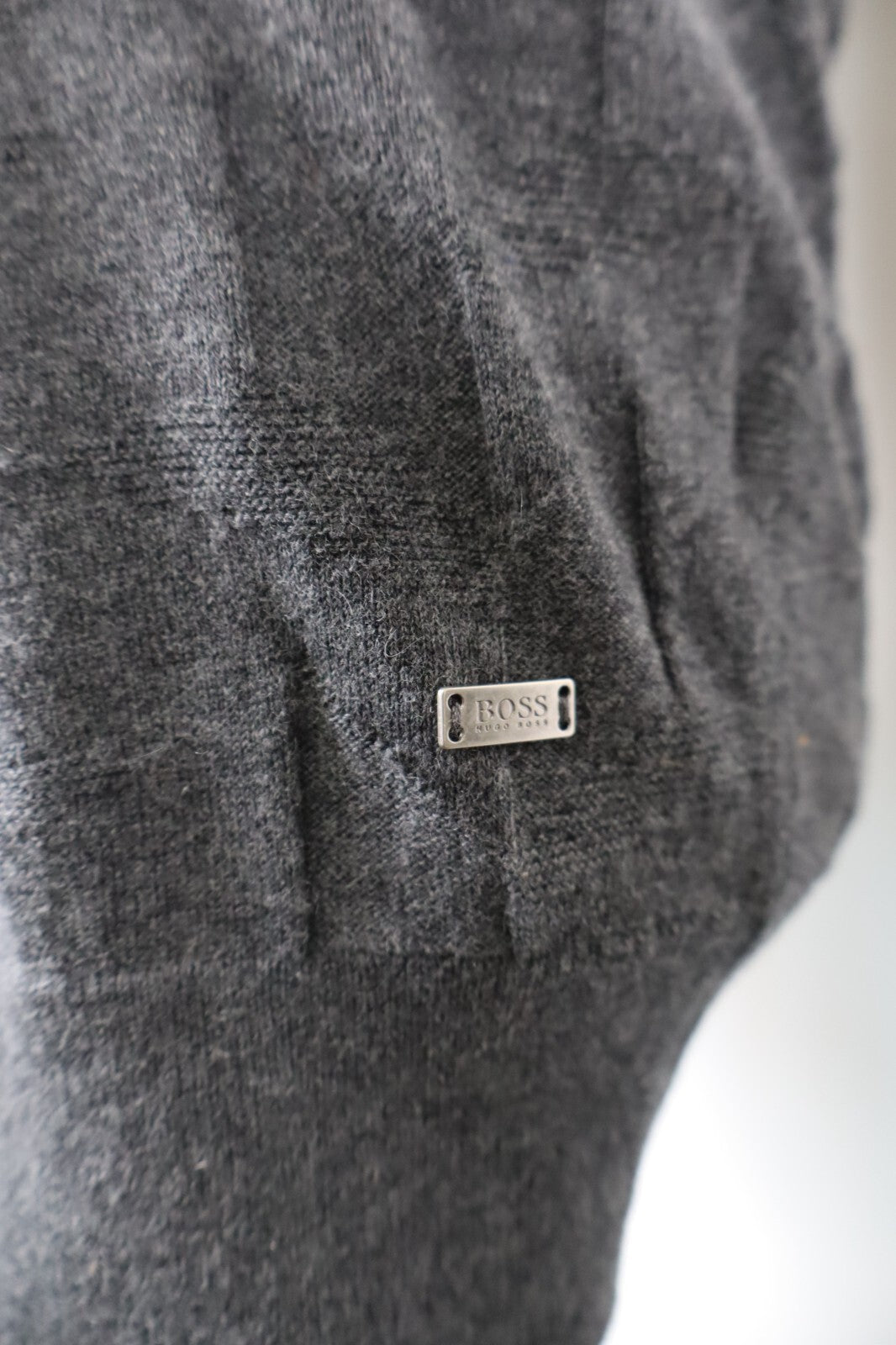 HUGO BOSS MAGLIONE COTONE CASHERE UOMO M SLIM MAN SWEATER CASUAL VINTAGE