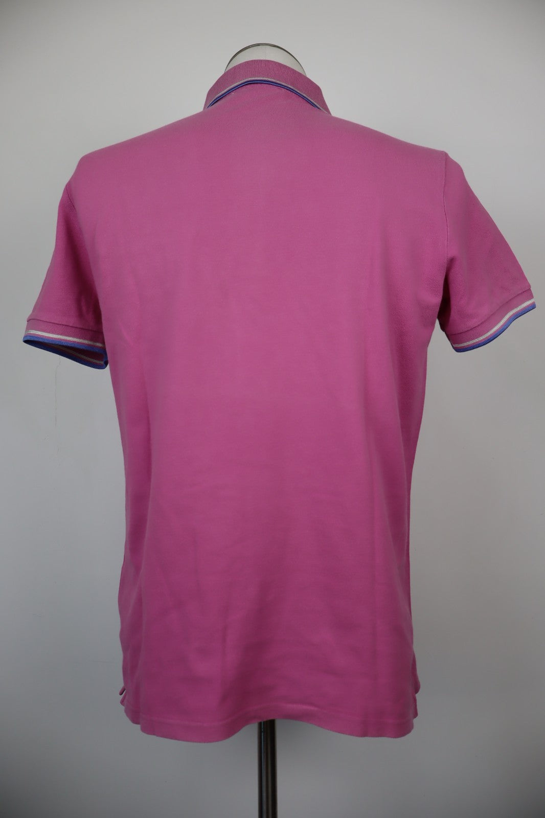 TRUSSARDI TRU POLO MAGLIA UOMO TG. M MAN T-SHIRT CASUAL VINTAGE COTONE CERNIERA
