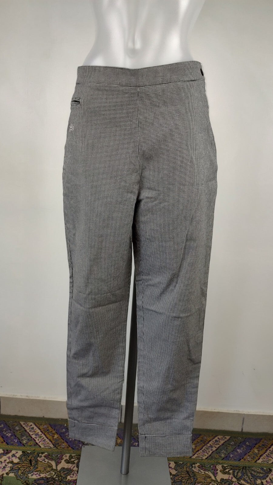 ELLESSE PANTALONE CASUAL DONNA TG 46 WOMAN VINTAGE PANTS COTONE