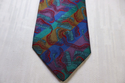 BORSALINO 100% SILK TIE SETA CRAVATTA NECKTIE MADE IN ITALY CLASSIC