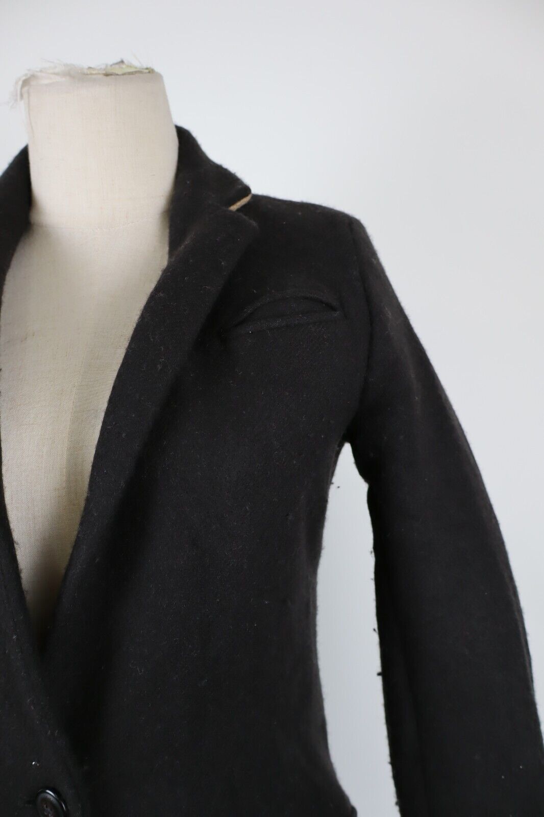 TOMMY HILFIGER CAPPOTTO LANA GIACCA DONNA TG XS WOMAN WOOL COAT VINTAGE CASUAL