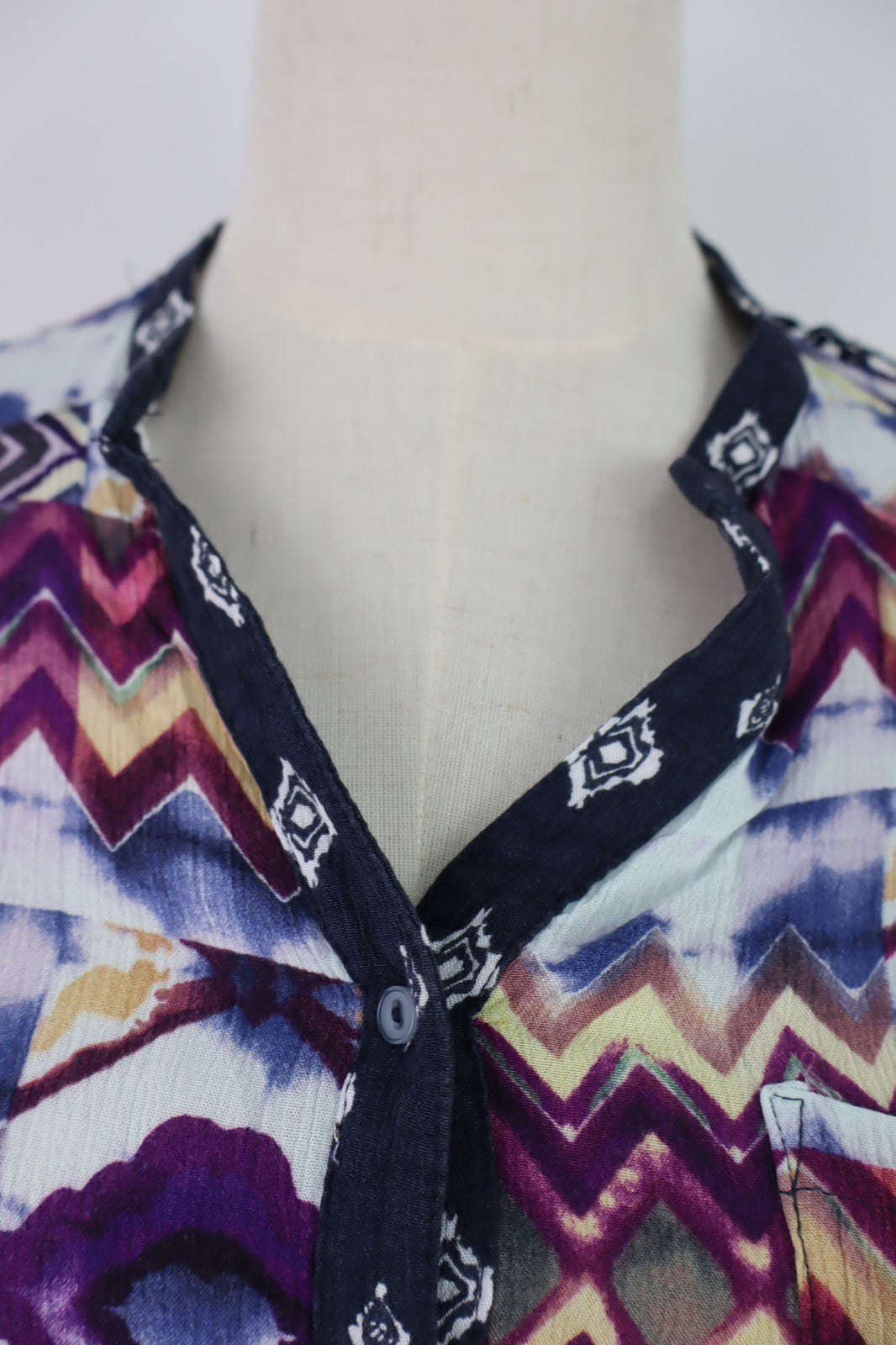 DESIGUAL CAMICIA DONNA TG. S WOMAN SHIRT CASUAL VINTAGE VISCOSA