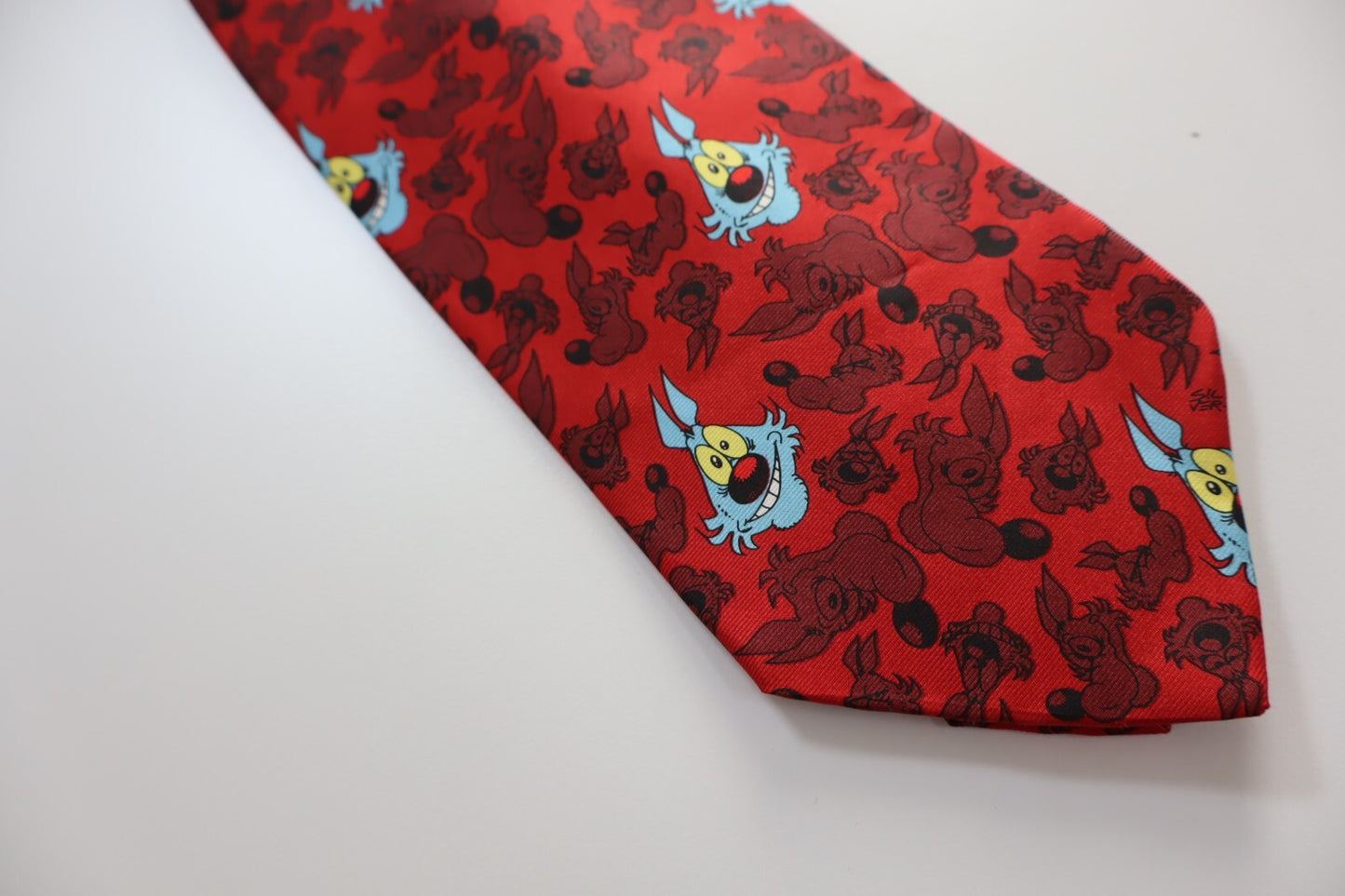 CRAVART LUPO ALBERTO 100% SILK TIE SETA CRAVATTA NECKTIE MADE IN ITALY CLASSIC