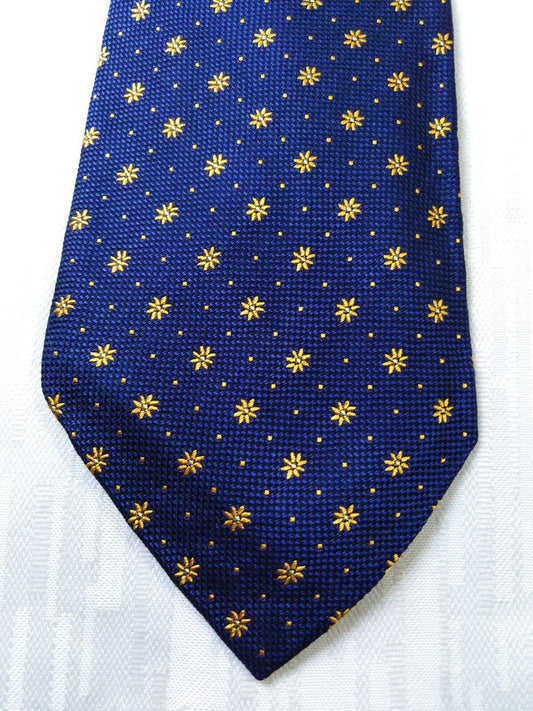 LES COPAINS 100% SILK TIE SETA CRAVATTA NECKTIE MADE IN ITALIA CLASSIC