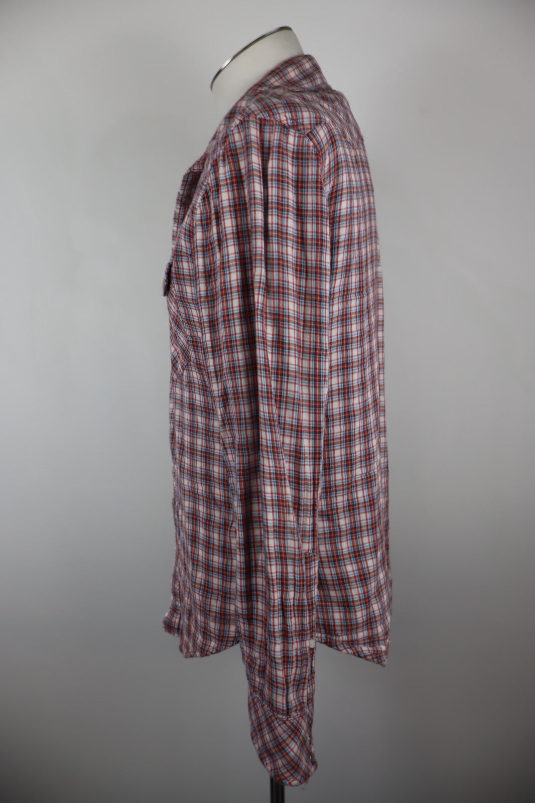 LIU JO JEANS CAMICIA UOMO COTONE TG 41 MAN CASUAL VINTAGE COTTON SHIRT TASCHE