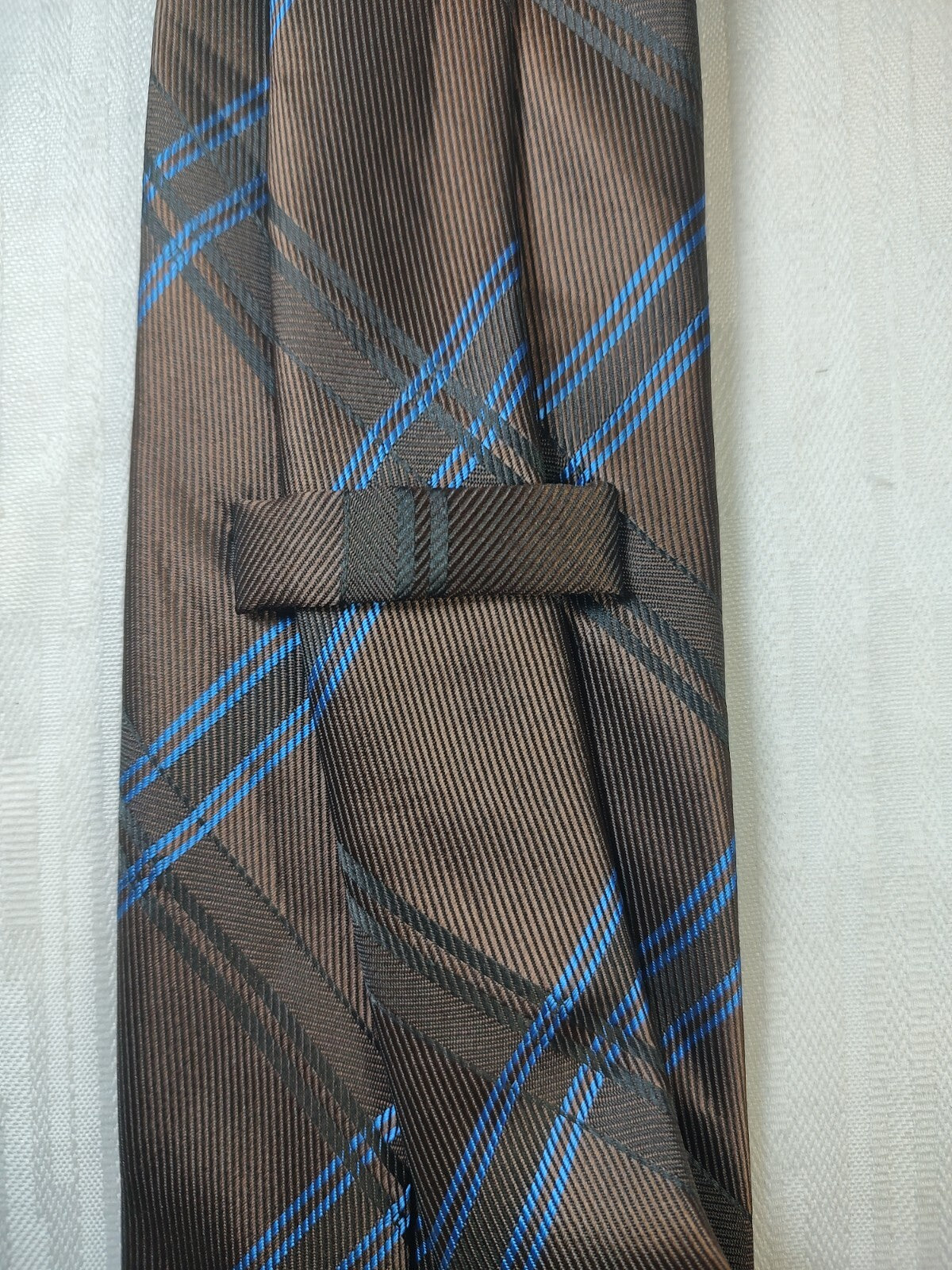 ANDREA CONTE 100% SILK TIE SETA CRAVATTA NECKTIE MADE IN ITALY SELF TIPPED