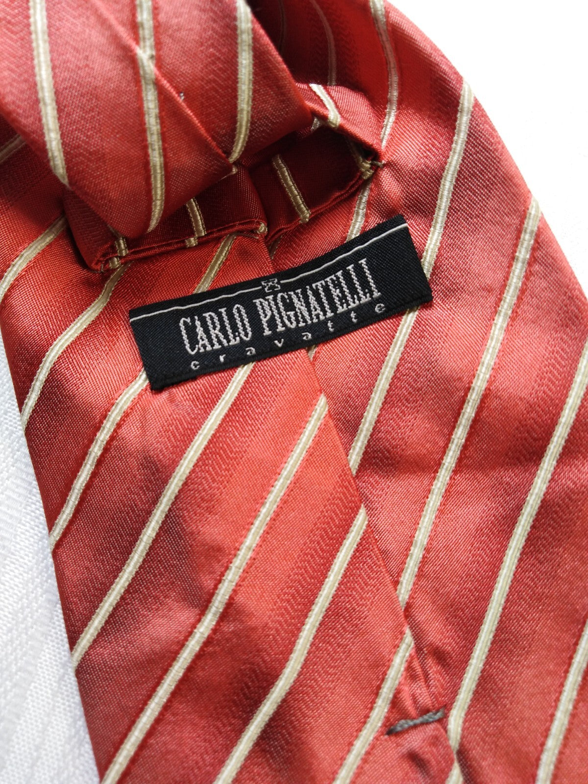 CARLO PIGNATELLI 100% SILK TIE SETA CRAVATTA NECKTIE MADE IN ITALIA CLASSIC