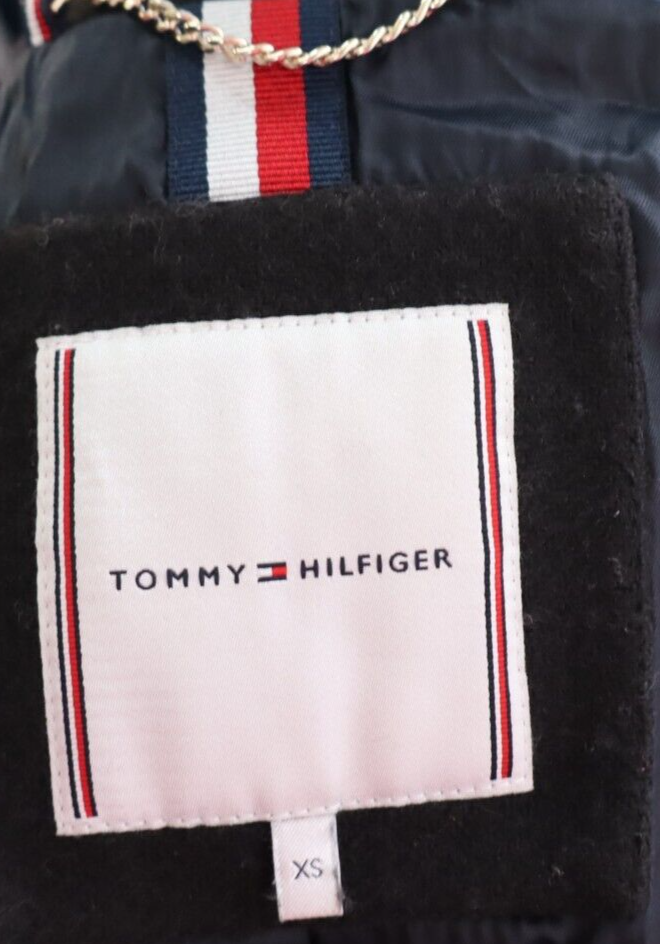 TOMMY HILFIGER CAPPOTTO LANA GIACCA DONNA TG XS WOMAN WOOL COAT VINTAGE CASUAL