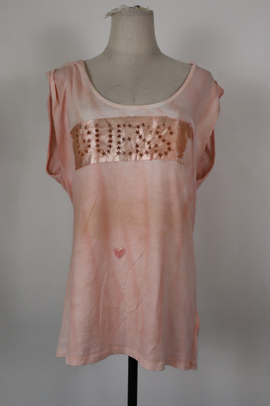 GUESS MAGLIA DONNA TG. M WOMAN CASUAL VINTAGE T- SHIRT