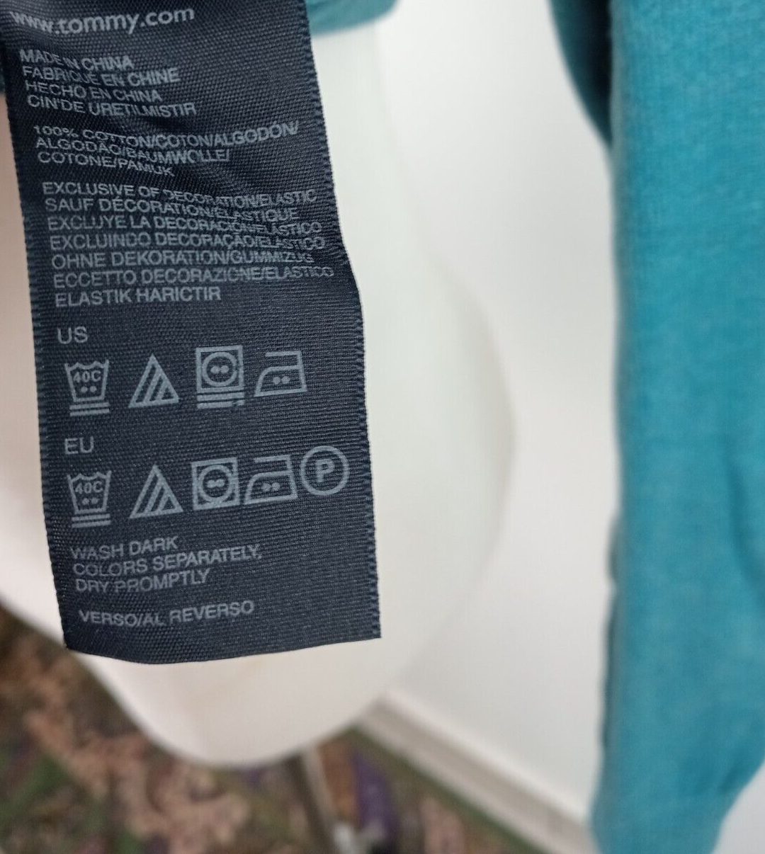 TOMMY HILFIGER MAGLIONE COTONE VINTAGE UOMO Tg. M MAN SWEATER CASUAL MADE ITALY