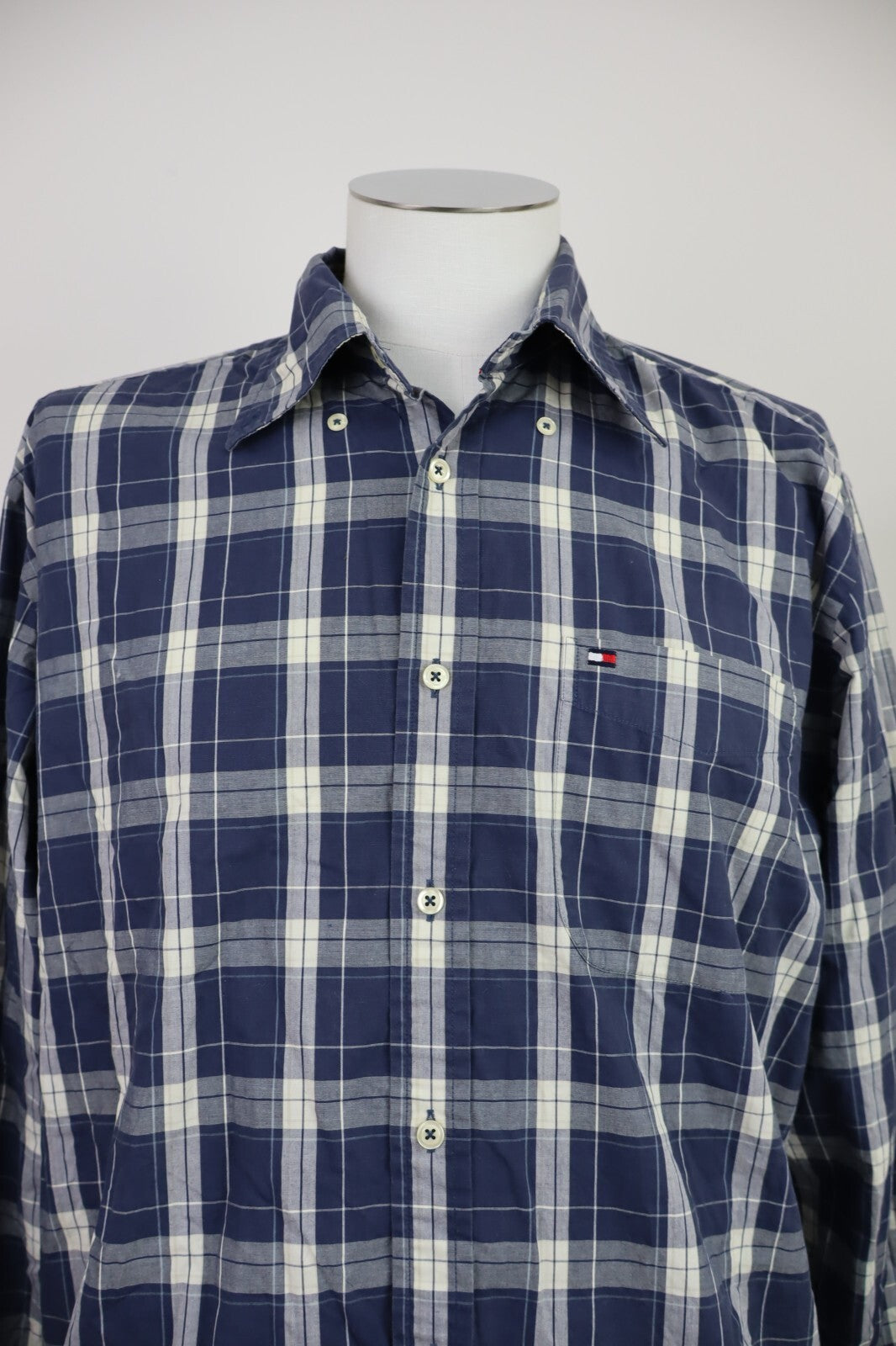 TOMMY HILFIGER CAMICIA UOMO TG. L MAN CASUAL VINTAGE SHIRT COTONE COTTON