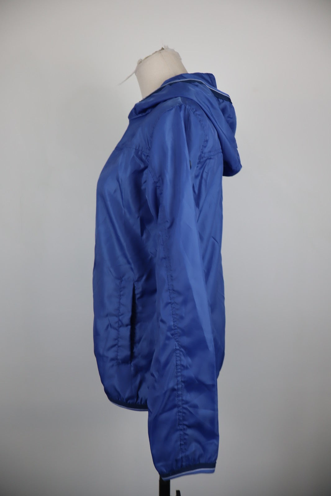 LONSDALE KWAY GIUBBINO DONNA TG M WOMEN IMPERMEABILE CASUAL JACKET VINTAGE BLU