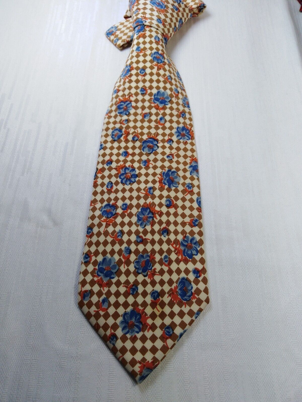 TRUSSARDI ACTION SILK TIE SETA CRAVATTA NECKTIE MADE IN ITALY VINTAGE
