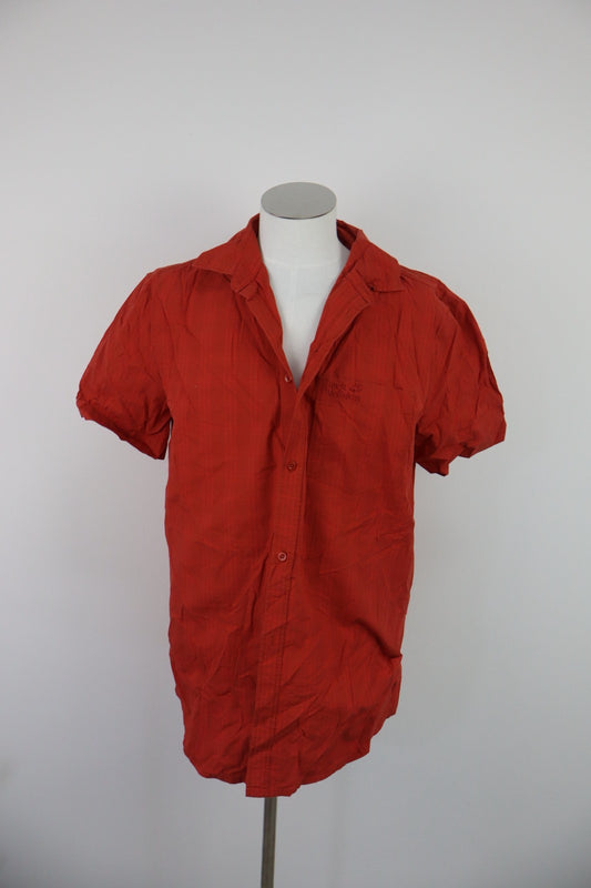 JACK WOLFSKIN CAMICIA UOMO TG. L MAN CASUAL SPORTSWEAR VINTAGE SHIRT COTONE