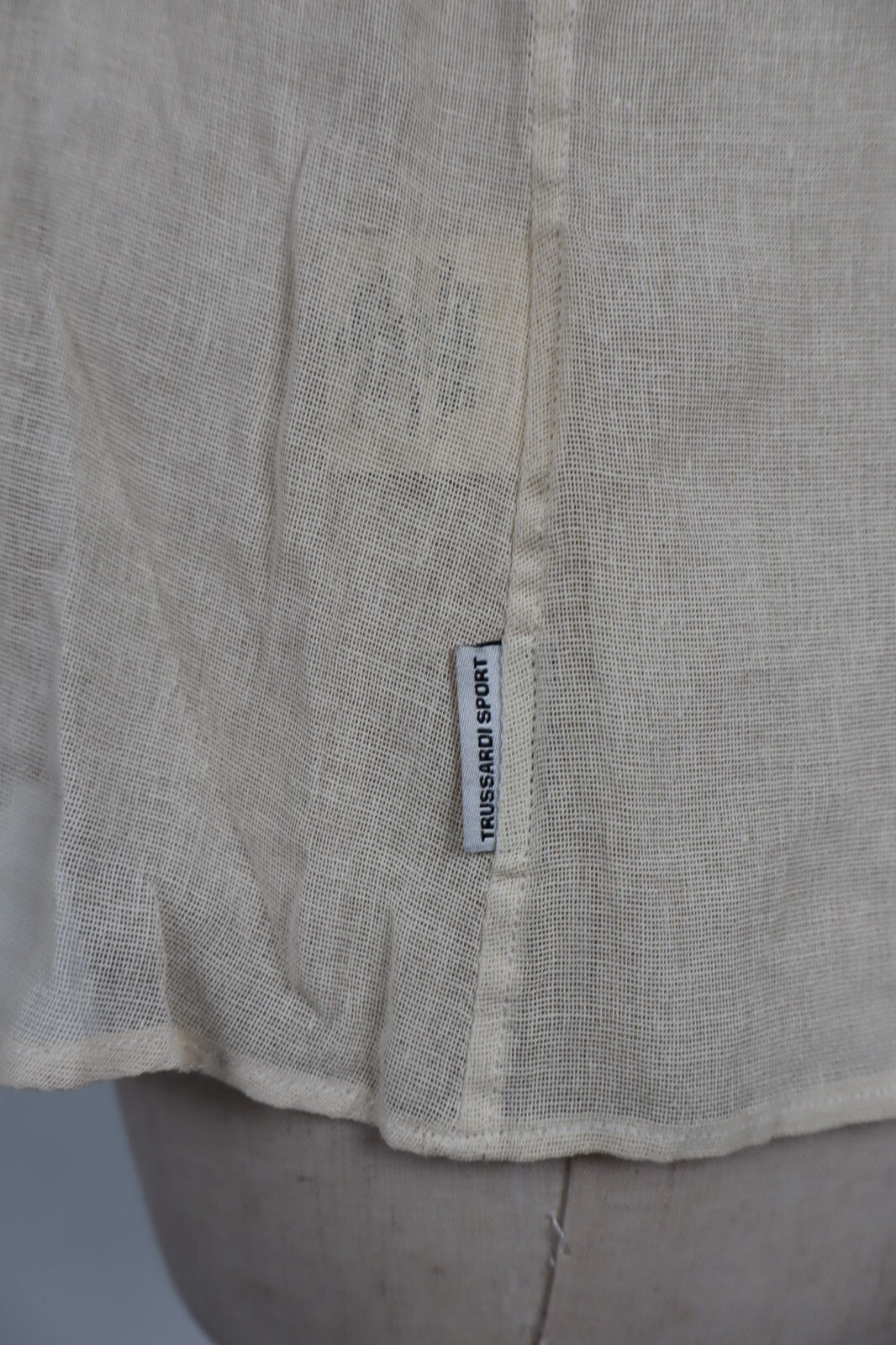 TRUSSARDI SPORT CAMICIA SMANICATA DONNA TG. S WOMAN SHIRT CASUAL VINTAGE COTONE