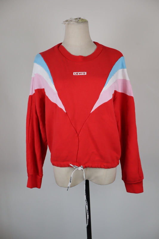 LEVI'S FELPA MAGLIA DONNA Tg S WOMEN CASUAL VINTAGE SPORT SWEATSHIRT
