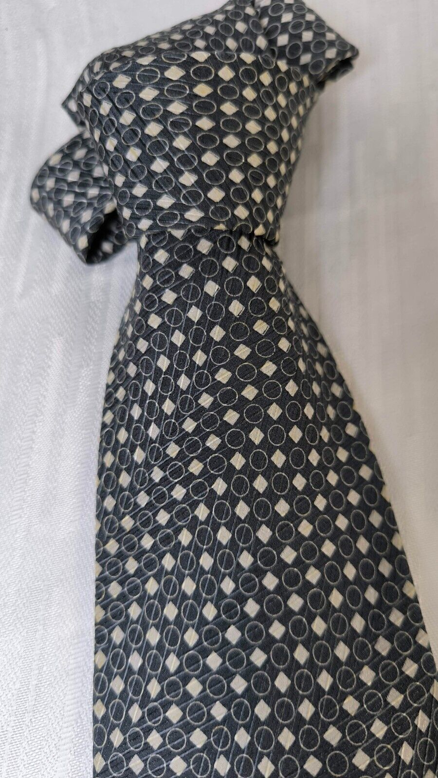 LUCA D'ALTIERI  100%  SILK TIE SETA CRAVATTA UOMO NECKTIE MADE IN ITALY VINTAGE
