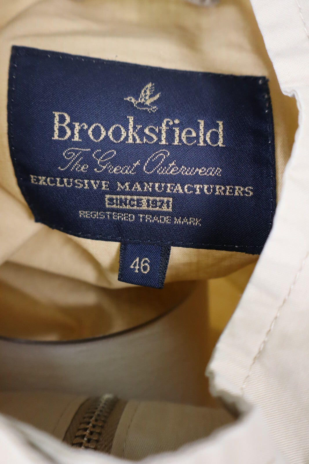 BROOKSFIELD GIUBBINO LEGGERO GIACCA UOMO Tg 46 MAN CASUAL VINTAGE JACKET