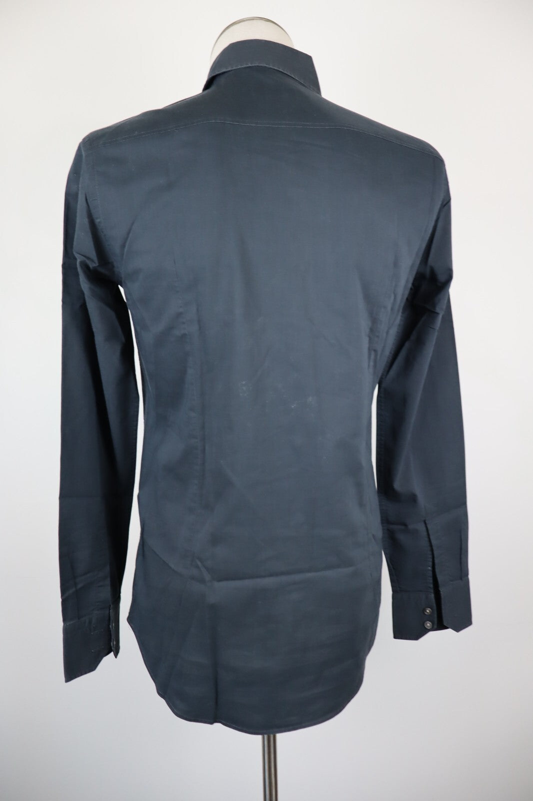 HUGO BOSS CAMICIA UOMO TG 39 15 1/2 SLIM MAN CASUAL VINTAGE SHIRT COTONE COTTON